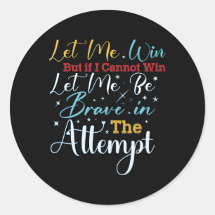 Besondere Olympia Ließ mir gewinnen Runder Aufkleber