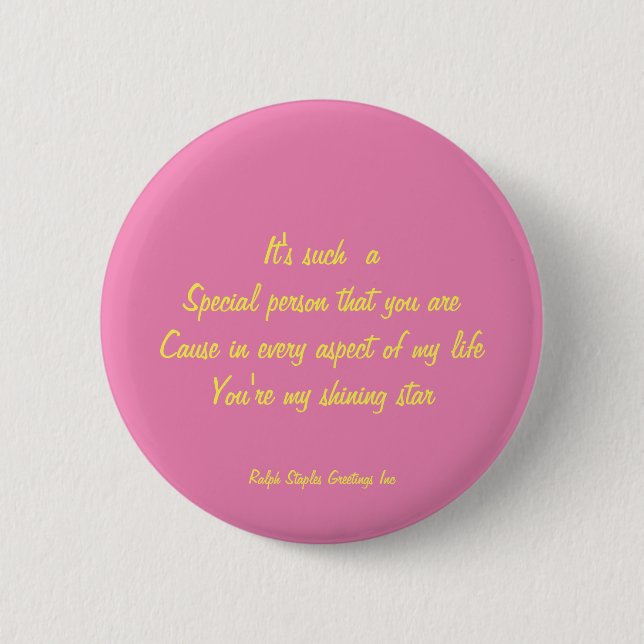 Besondere Person Button (Vorderseite)