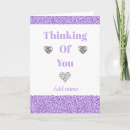 Besondere personalisierte Denkweise Karte