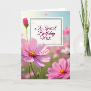 Besondere Pink Bloom Karte