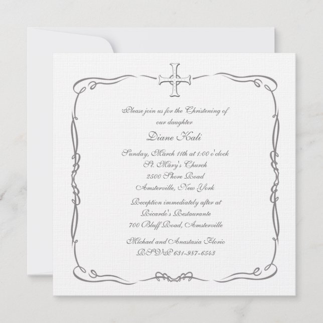 Besondere religiöse Einladung (Vorderseite)