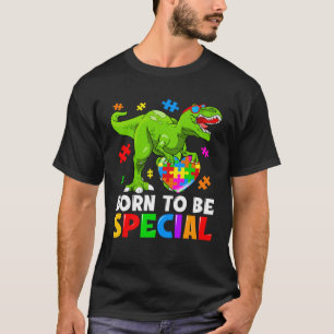 Besondere Rex-Puzzle-Dinosaurier Jungen Autismus-B T-Shirt