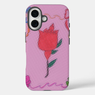 Besondere Rose Niedlich Baby Rosa Farben iPhone 16 Hülle