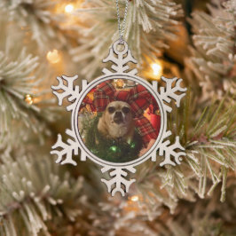 Besondere Schneeflocken Zinn-Ornament