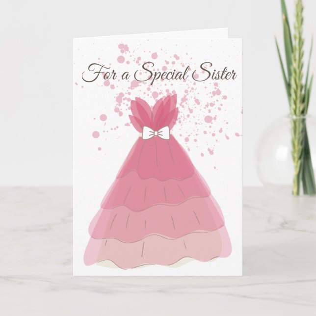 Besondere Schwester Birthday Card Karte (Vorderseite)