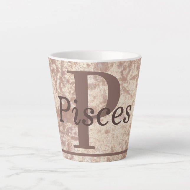 Besondere stilvolle Pisces Sternzeichen Tasse Cup  (Vorderseite)