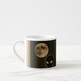 Besondere Tasse Retro Alien Begegnung