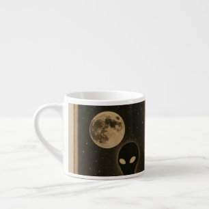 Besondere Tasse Retro Alien Begegnung