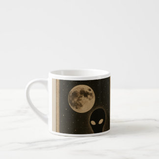 Besondere Tasse Retro Alien Begegnung