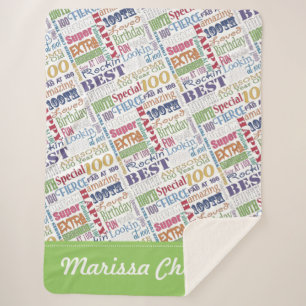 Besondere und einzigartige 100. Geburtstagsparty G Sherpadecke