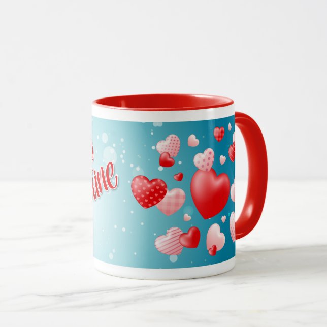 Besondere Valentinwerte Tasse (VorderseiteRechts)