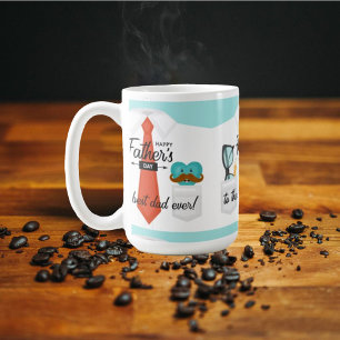 Besondere Vatertag Grüße an den besten Vater aller Kaffeetasse