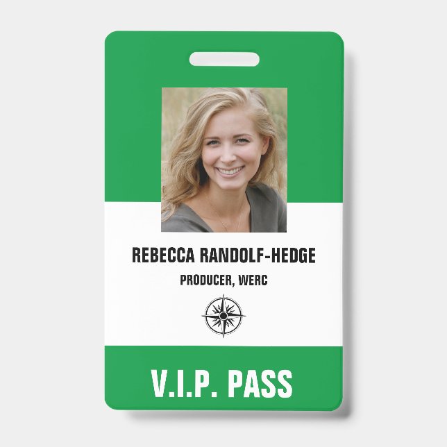 BESONDERE VERANSTALTUNG V.I.P. PASS - Foto I.D. Ab Ausweis (Vorderseite)