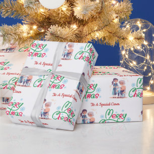 Besondere Weihnachtspapier für Pflegekräfte Geschenkpapier