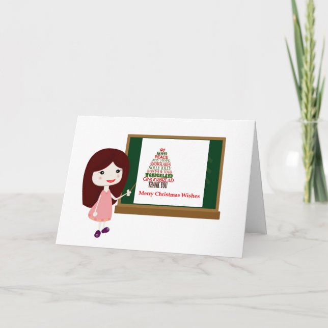 BESONDERE WÜNSCHE FÜR EINEN BESONDEREN **LEHRER** KARTE (Vorderseite)