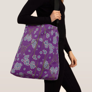 Besondere Zweige Amethyst Crossbody Bag (2 Größen) Tragetaschen Mit Langen Trägern