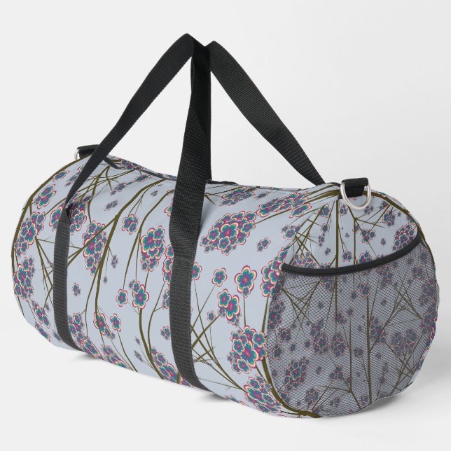 Besondere Zweige Sky Large Duffel Bag Duffle Bag (Rechte Ecke)