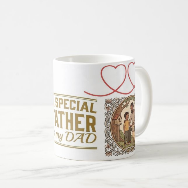 Besonderer Vater Mein Papa Becher Kaffeetasse (VorderseiteRechts)