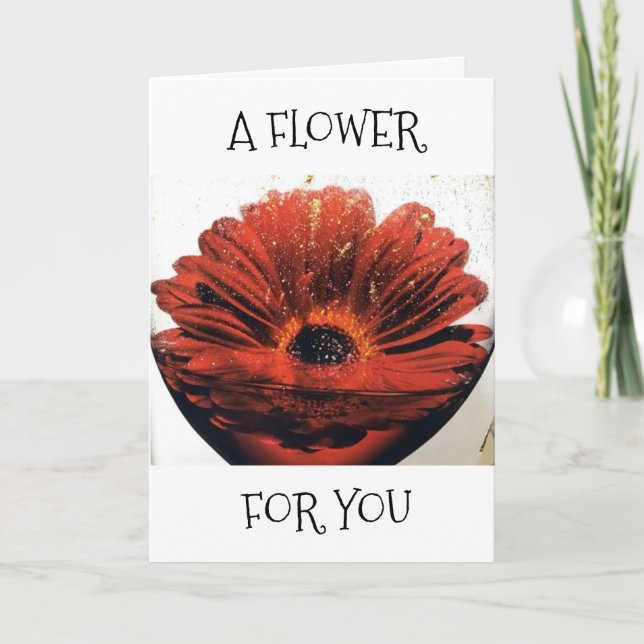 "BESONDERES CHRISTMAS GIFT" UNTER DEM MISTLETOM FÜ KARTE (Vorderseite)