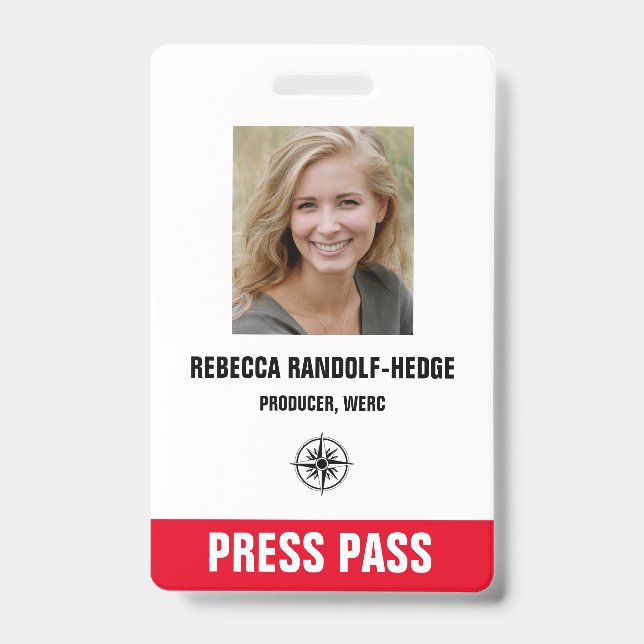 BESONDERES EREIGNIS PRESSEPASS - Foto I.D. Ausweis (Vorderseite)