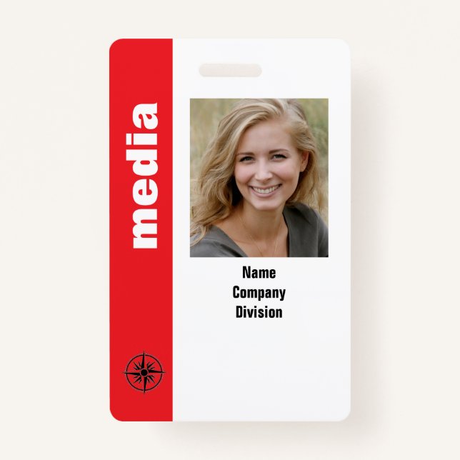 BESONDERES EREIGNIS PRESSEPASS und Foto I.D. Ausweis (Vorderseite)