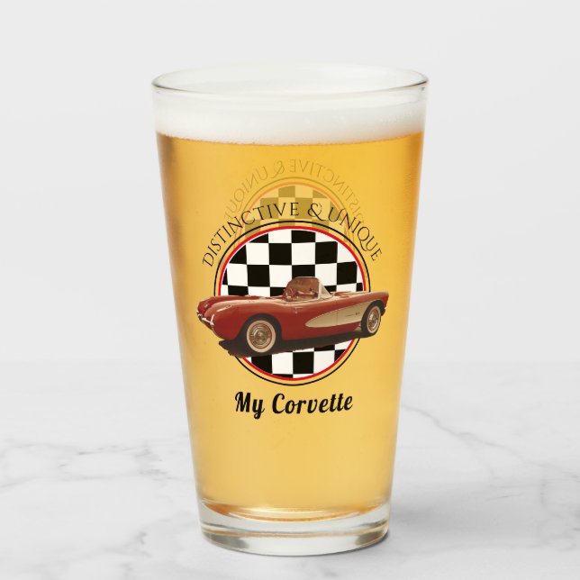 Besonderheit und Einzigartigkeit, meine Corvette-G Glas (Vorne (Gefüllt))