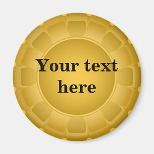 Besonders anzufertigen Band-gelber freier Raum Magnet