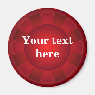 Besonders anzufertigen Band-roter freier Raum Magnet