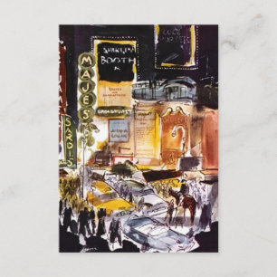 Besonders anzufertigen NYC Theater-Bezirk UAWG RSVP Karte