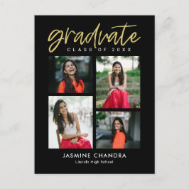 Besonders Coole bearbeitbare Abschluss-Postkarte Postkarte