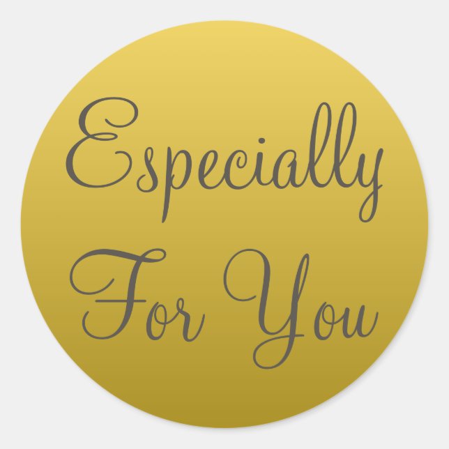 Besonders für Sie Geschenkanhänger Runder Aufkleber (Vorderseite)