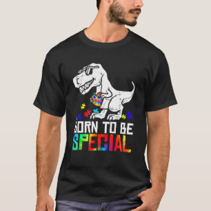 Besonders geboren Trex Dino Autismus-Bewusstsein K T-Shirt