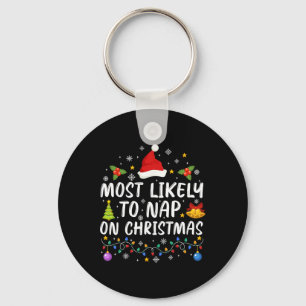 Besonders lustig ist das Nickerchen an Weihnachten Schlüsselanhänger