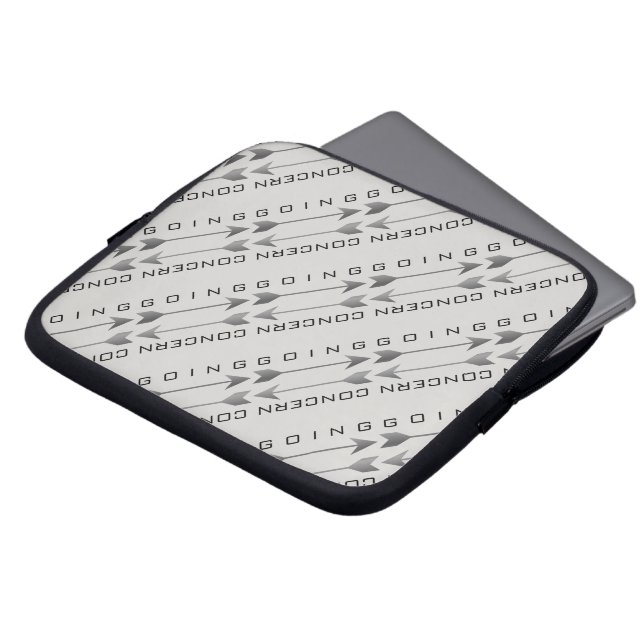 "Besorgnis erregend" Laptopschutzhülle (Vorne Oben)