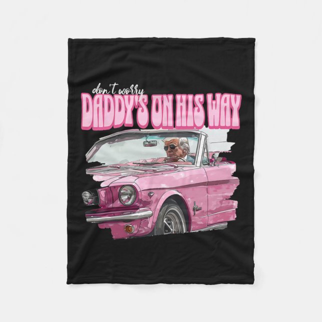 Besorgnis erregende Daddys auf seinem Weg Funny Do Fleecedecke (Vorderseite)