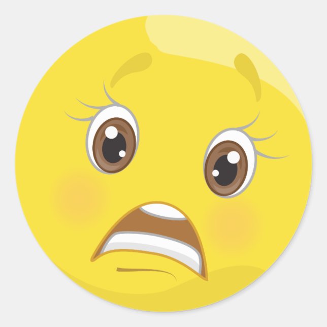 Besorgnis erregende Emoji Stickers (Vorderseite)