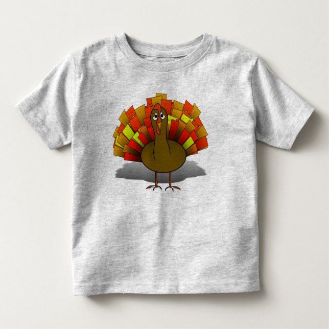 Besorgnis erregender Erntedank Türkei Kleinkind T-shirt (Vorderseite)