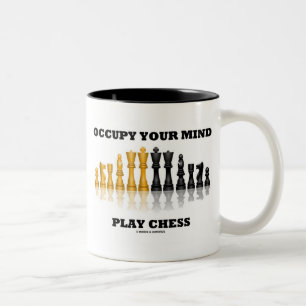 Bespiele Dein Mind Play Schach (Reflektives Schach Zweifarbige Tasse