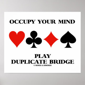 Bespielen Sie Ihre Gedanken, indem Sie Duplikate B Poster