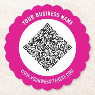 Bespitzelte Werbe-QR-Code-Papieruntersetzer Beispi Untersetzer