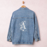 Bespoke Bridesmaid Denim Jacket Floral A Monogram