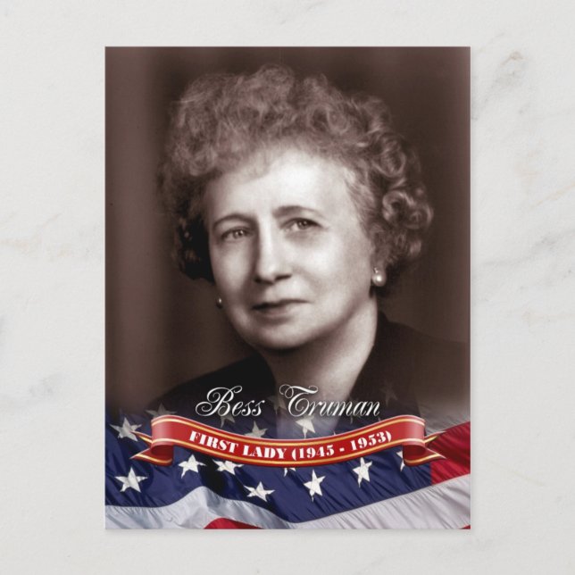 Bess Truman, First Lady of the U.S. Postkarte (Vorderseite)