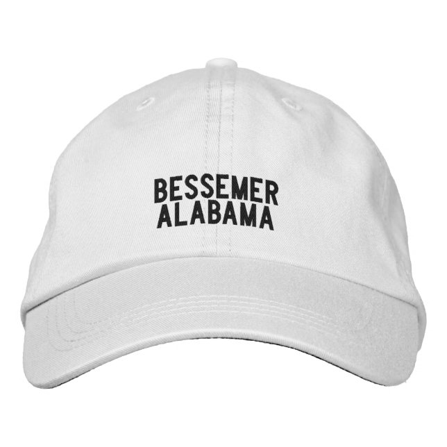 Bessemer Alabama Hat Bestickte Baseballkappe (Vorderseite)