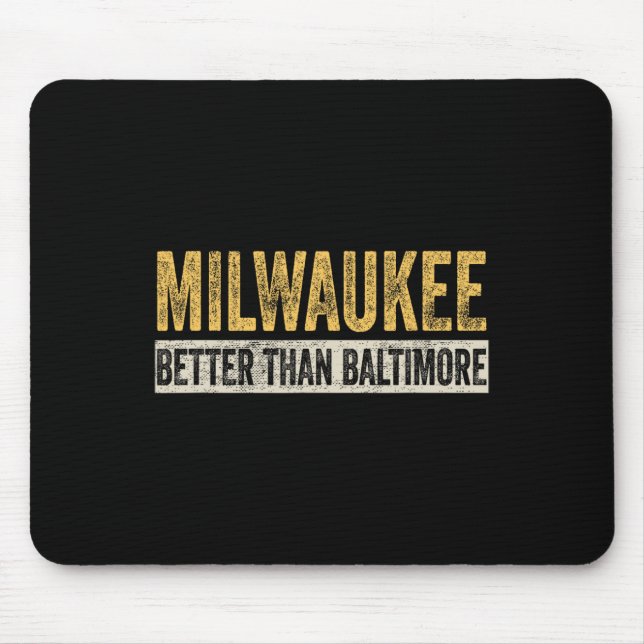 Besser als Baltimore Funny Trump Horrible City Mousepad (Vorne)