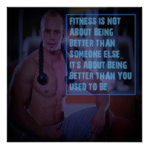 Besser als du früher warst Motivationsposter