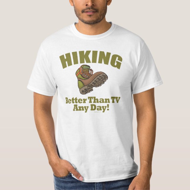 Besser als Fernsehen - Wandern T-Shirt (Vorderseite)