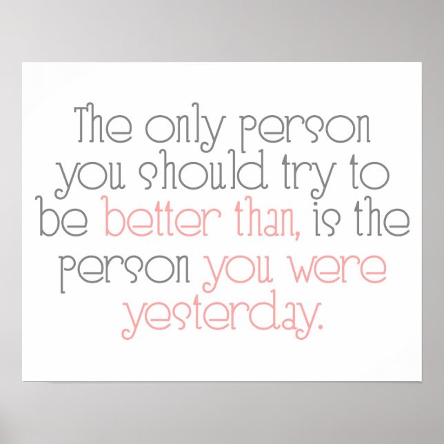 Besser als gestern Poster (Vorne)