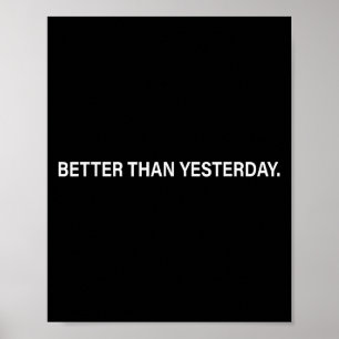 Besser als gestern Training Workout-Fit Poster