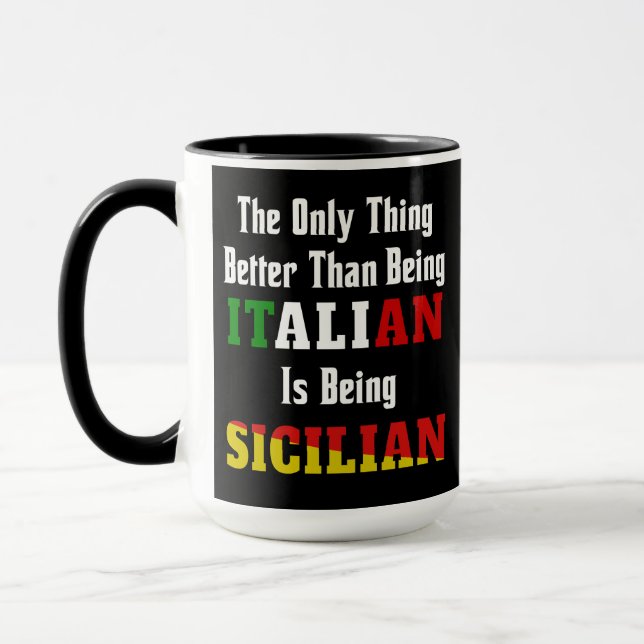 Besser als Italiener ist die sizilianische Tasse (Links)