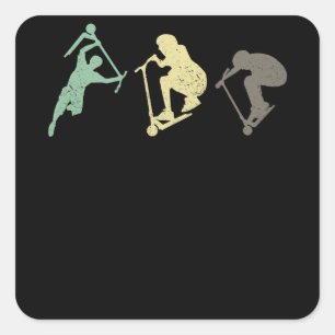 Besser als Skateboards Quadratischer Aufkleber